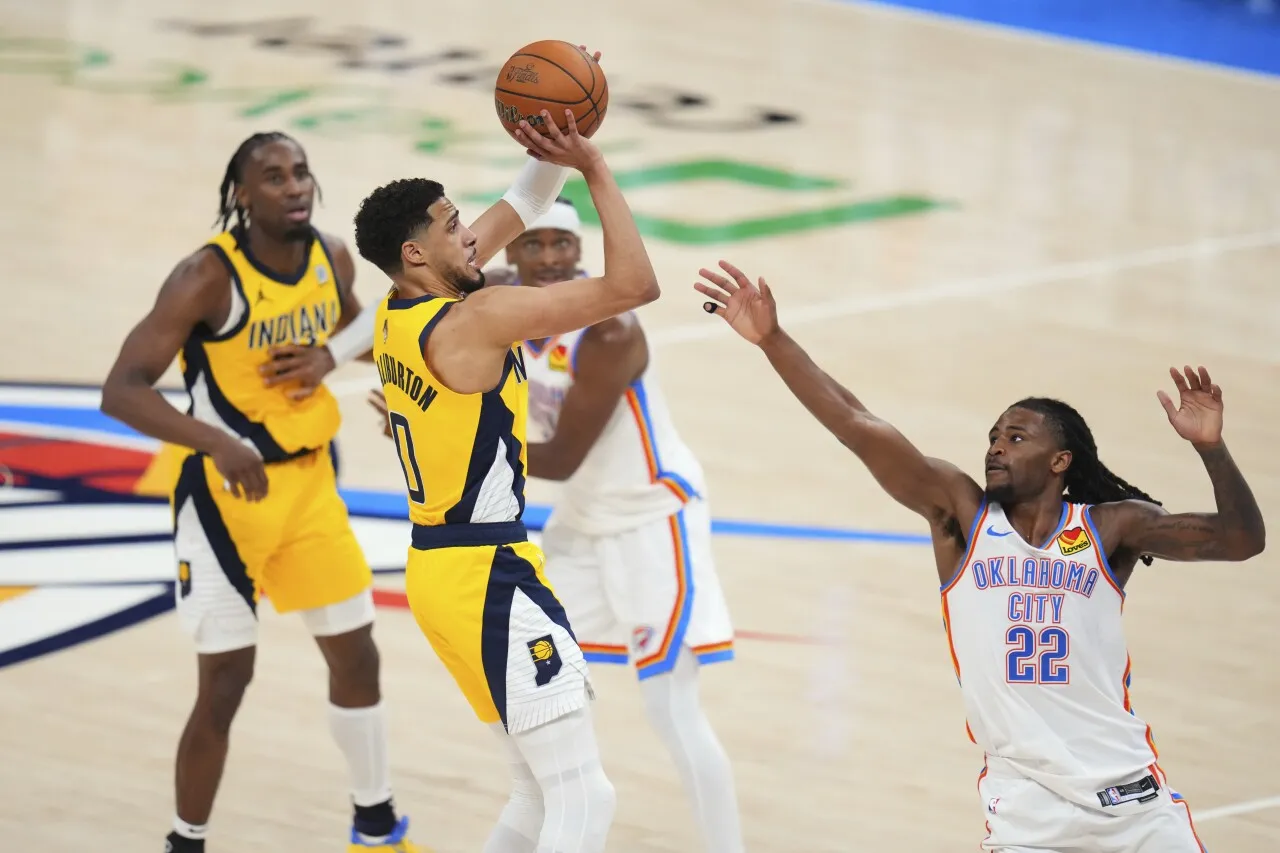 Tyrese Haliburton's three pointer shot leads Indiana Pacers' last game towards victory