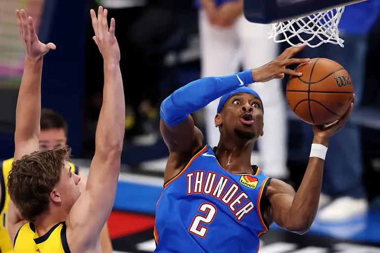 Shai Gilgeous-Alexander executes Oklahoma City Thunder’s tactics flawlessly in NBA Finals Game 2 with a 34-point, 8-assist performance.